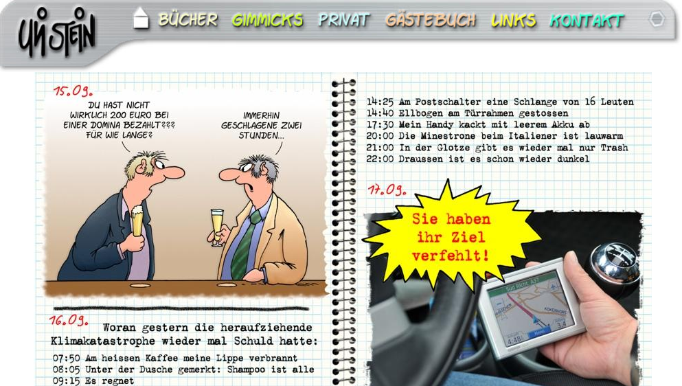 Notizbuch von Uli Stein dem Cartoonisten